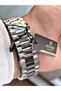 Silver Color Classic Luxury Steel Automatic Business Men's Wrist Watch + Bracelet with Gift - 3