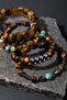 Azim & Belief Bracelet Set with Tiger Eye, Spanish Varicide, Hematite Certified Natural Stone - 6