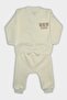 Teddy Bear Embroidered Quilted Baby Double Set 305195