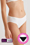 Women's 5-Piece Economical Pack Black White Skin 2056 No Show Cotton Basic Panties (Slip Gift with Lace) - 2