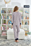 Buttoned Cotton Lycra Knitted Pajama Set - 4