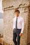 Men's White Non-Iron Comfort Fit Relaxed Cut 100% Cotton Classic Collar Shirt