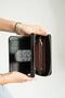 Black Women's Wallet with Coin and Card Compartments - 3