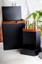 Lungo Wood Kitchen Set of 2 - Countertop Trash Can and Soap Dish - 5
