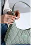 Women's Water Green Hand and Shoulder Bag - 4