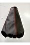 Universal gear Gaiter Carbon-Alkantre with red stitching - 5