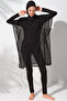 Mesh Modest Jumpsuit Swimsuit Black 231919 - 5