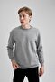 Boxy Fit Crew Neck Sweatshirt