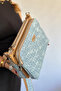 Medium Size 3 Compartments 5 Compartments Women's Crossbody Bag 29 X 21 cm 4022 Open Jeans - 3
