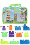 Play Blox Building Toys 2939 Neon Colors Mega Block Set 83 Pieces with Green Bag - 3