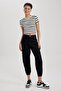 Cool Cargo Jogger - Normal Waist Gabardine Pants 100% Cotton W8036Az23Sp