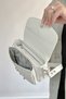 Women's Daily Cross Shoulder Bag - Small Size, 2 Straps, White 4086 - Gzd - 3