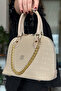 Special Series Print Pattern Hand and Shoulder Bag 4076-Gd -Sand Gzd