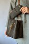 Monogram Printed 3 Compartment Chain Women's Shoulder Bag with Special Accessories AS2065 -GZD- - 3