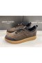 Men's Casual Winter Brown Nubuck Leather Shoes 77661 - 3