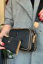 Women's Long Strap Shoulder Bag - 5 Compartments, Adjustable, 28X18 cm 4023-Jp-Gzd