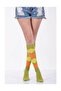 Women's Plaid Knee Socks - Green - B-art013 - 2