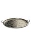 Hand Embroidered Nickel Plated Thick Copper Tray (1mm) 37.5 Cm Diameter - 3