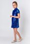 Girl's Cobalt Blue Dress - 4