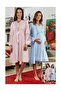 Pregnant Maternity Lace Nightgown Dressing Gown Set 4631 - 2