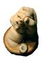 3D Mother - Child Handprint Sculpture Mold Set with Alginate and Natural Wooden Stand - 2
