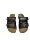 Ge072-10 Men's Brown Double Buckle Daily Walking Slippers - 2