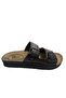 Ge072-10 Men's Brown Double Buckle Daily Walking Slippers - 7