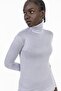 Full Fisherman Long Sleeve Viscose Gray Bodysuit - 3