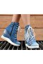Women's Blue Denim Boots
