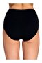 Women's Black Ribbed Bato Thick Elastic Panties 6 pieces 0922 - 2