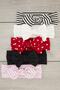 Girl's Handmade Soft Bow Cotton Double Layer Combed Cotton 5-in-1 Bandana Hair Band Set