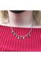 Women's Gray Princess Lettered Necklace 45 cm
