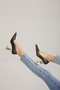 Empire Brown Matte 8 cm Women's Stiletto, High Heels - 6