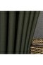 Background Curtain Linen Dark Green Without Pleat - 3