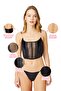 Black Adjustable Elastic Tulle Detailed Women's Velvet Bralette - 2