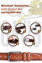 Special Boxed |   100% Genuine Buffalo Leather |   Classic Brown Men's Belt |   Gift Dowry Belt - 8