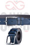 Special Boxed |   100% Genuine Buffalo Leather |   Navy Blue Men's Jeans Belt |   Gift Dowry Belt - 6