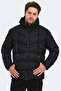 Haifa in Men's Hooded Puffer Black Coat & Jacket - 3