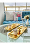 Luxury Stainless Steel Butterfly Baton Serving, Tea, Coffee, Catering and Presentation Tray in 2 different Colors - 3