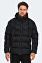 Haifa in Men's Hooded Puffer Black Coat & Jacket
