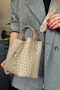 Printed Patterned Special Series Women's Shoulder Bag 92055-Gq Sand -Gzd- - 3