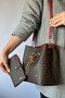 Monogram Printed 3 Compartment Chain Women's Shoulder Bag with Special Accessories AS2065 -GZD-