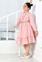 SHINY BUTTONS, BUTTON FRONT, LONG SLEEVE BELT DRESS - 3