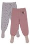 Baby Girl Booties Pants and Socks Bottom Pajamas 100% Organic Cotton Soft Fabric Set of 2
