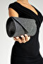 Women's Silvery Platinum Mini Portfolio Evening Dress Bag - 2