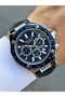 Function Function Dark Blue Color 3 Atm Waterproof Leather Cord Men's Wristwatch - 2