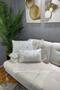 Silver Leaf Plush Rabbit Rectangular Throw Pillow Cover - Off White