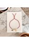 Sea Themed Adjustable Rope Lift Bracelet | Claret Red Cord - 3