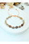 Certified Botswana Agate and Bronze Hematite Natural Stone Women's Bracelet - 2
