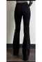 Black Super High Waist Spanish Leg Jeans Women's Jeans - 2